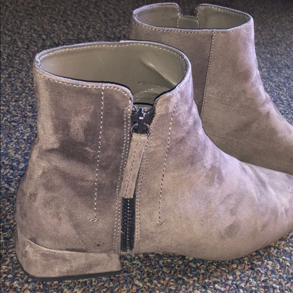 Grey Suede Ankle Boots